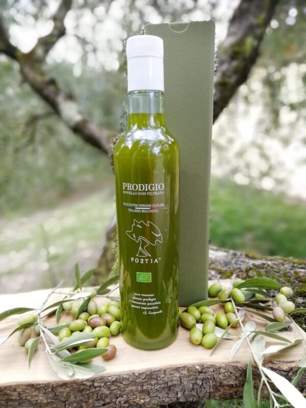 Bottiglia olio extravergine di oliva, biologico, estratto a freddo - PRODIGIO - ml 500 nuovo raccolto 2024 - immagine 2